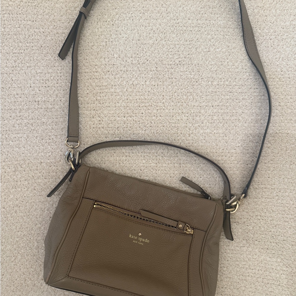 Kate Spade Grey Leather Shoulder Bag